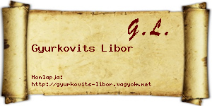 Gyurkovits Libor névjegykártya
